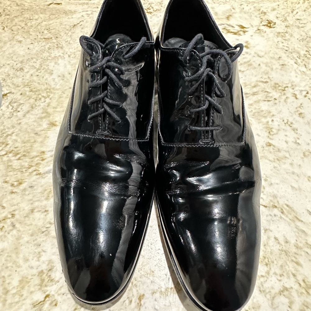 Prada Brushed Leather Laced Oxford Shoes - Picture 2 of 11